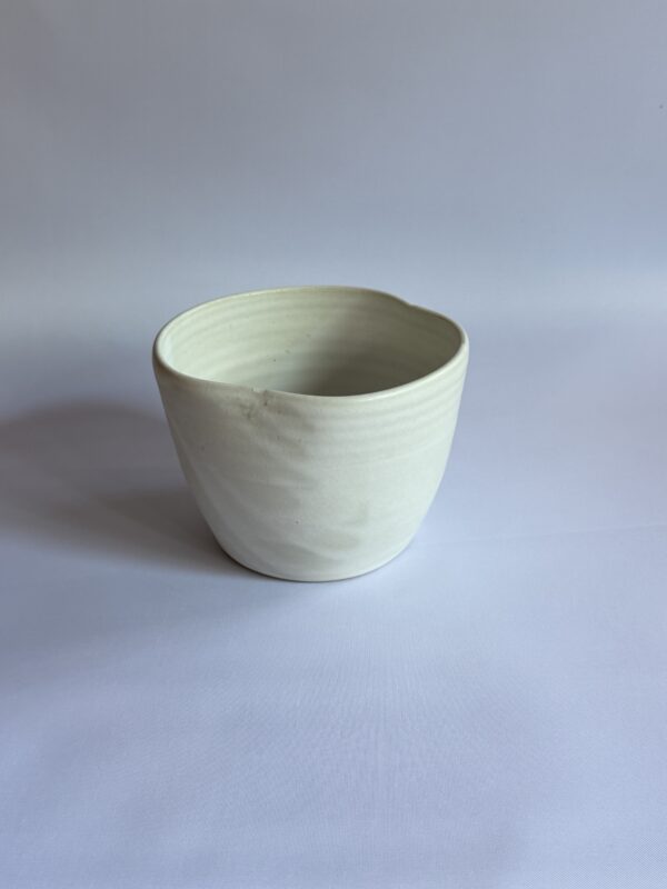Bol Flor blanco mate