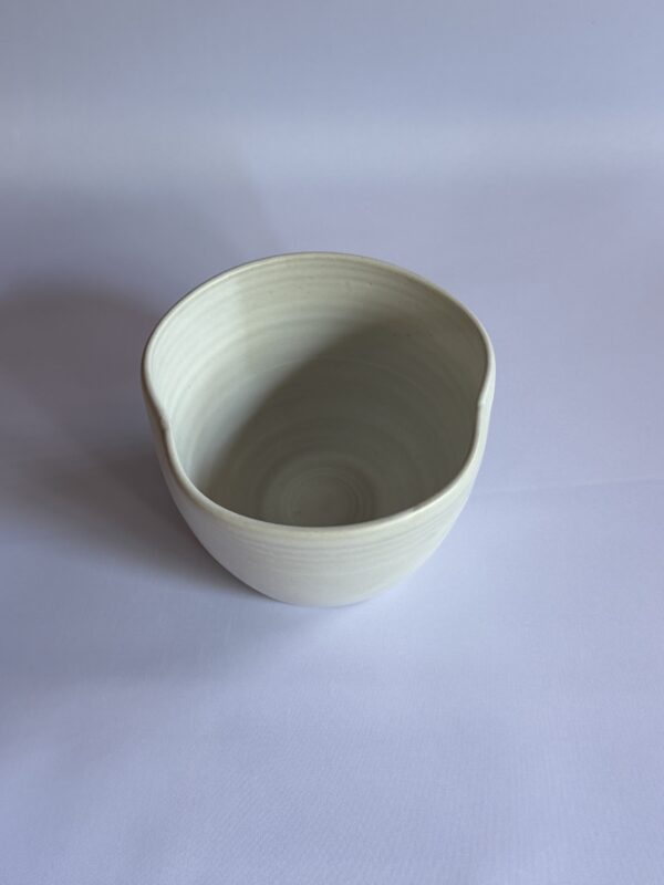Bol Flor blanco mate
